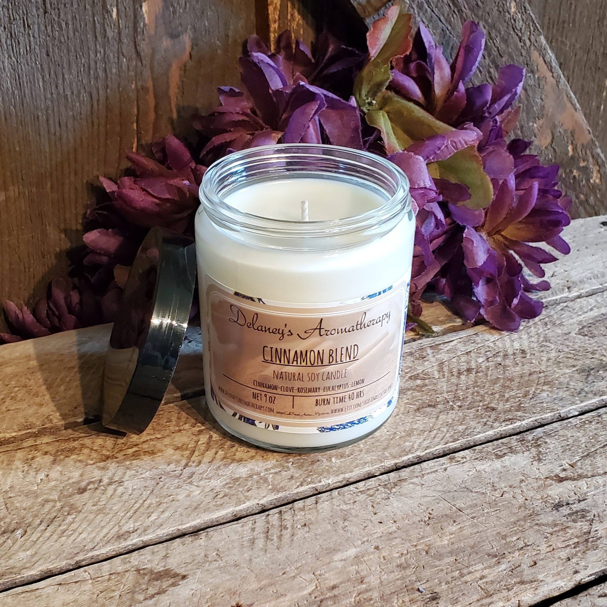Cinnamon blend essential oil candle Cinnamon candle 9oz Etsy