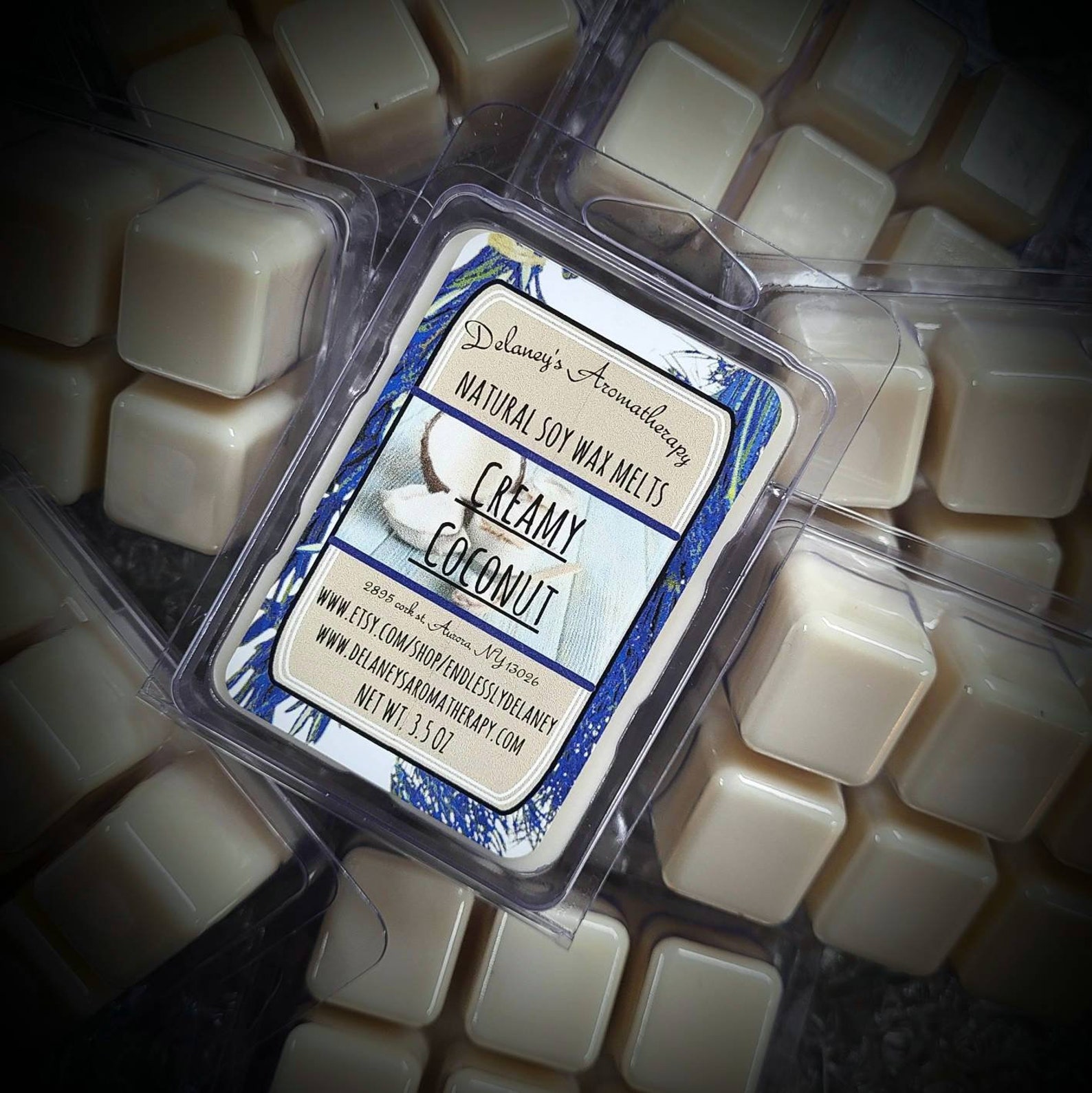 Creamy Coconut Wax Melts Essential oil wax melts Wax tarts Etsy