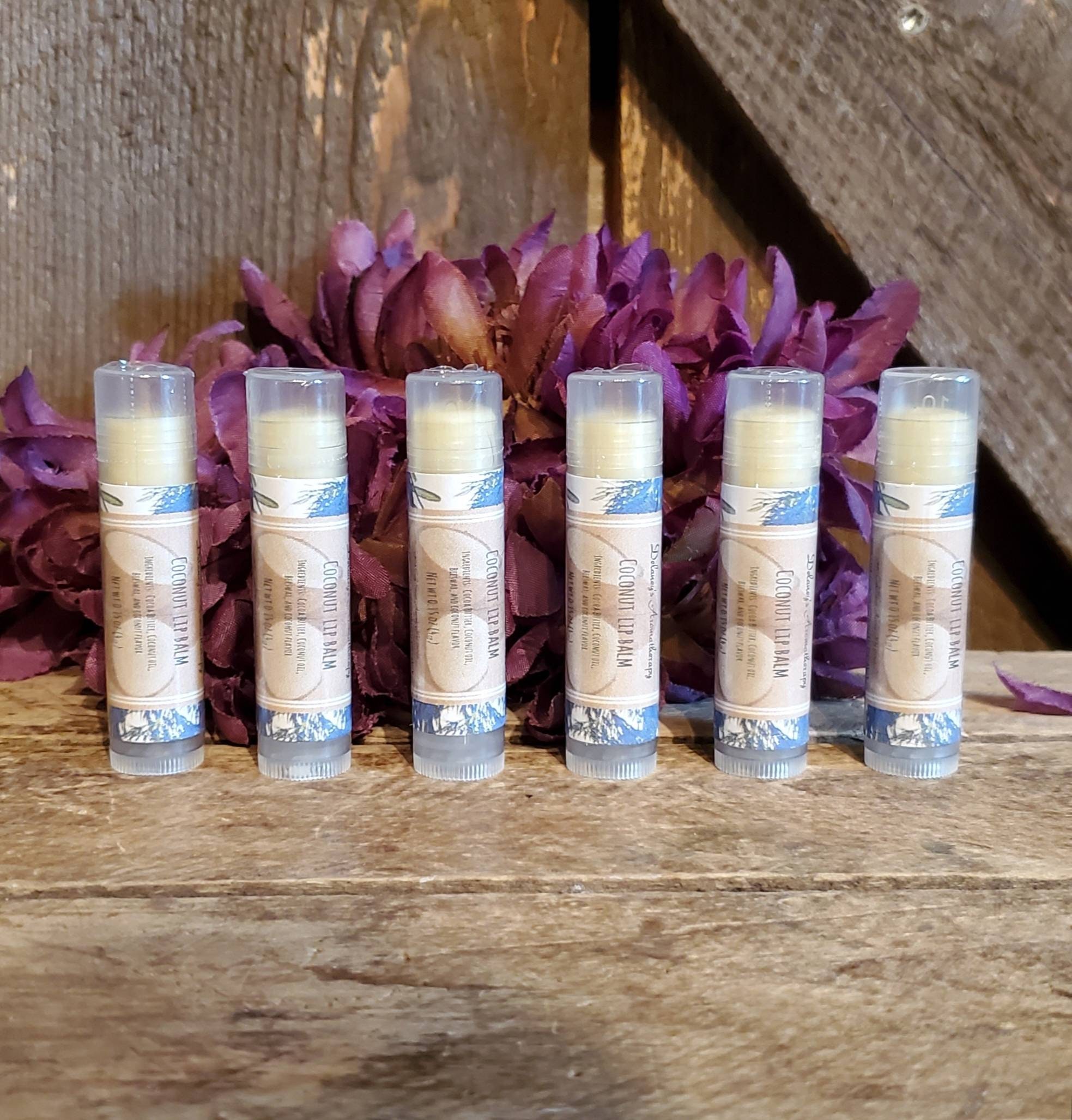 Coconut Lip Balm Cocoa Butter Coconut Oil Beeswax Coconut Etsy