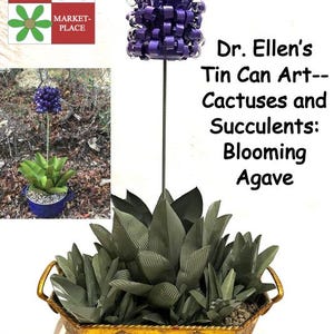 Agave: Dr. Ellen’s Tin Can Art Cactuses and Succulents Pattern