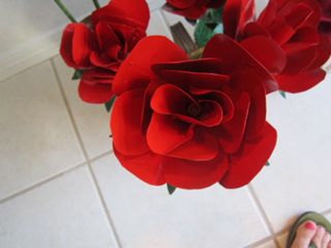 Tin Can Roses Directions Etsy