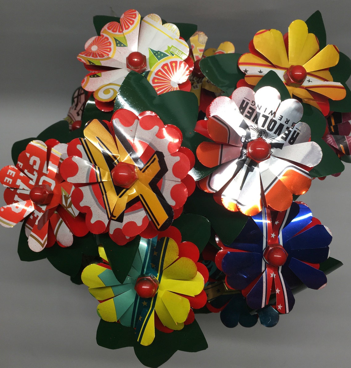 Beer/soda Can Flowers Tin Can Flowers Etsy UK