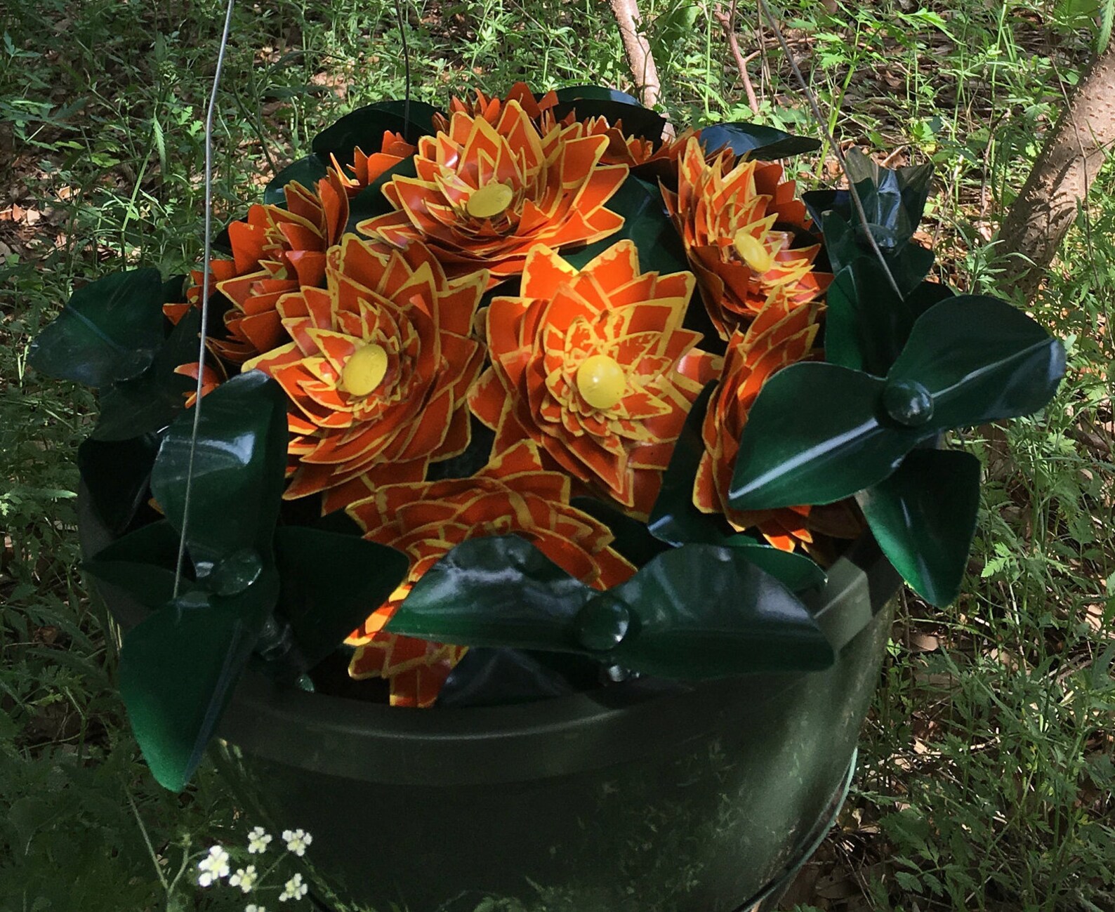 Dahlias Tin Can Hanging Baskets Directions Etsy