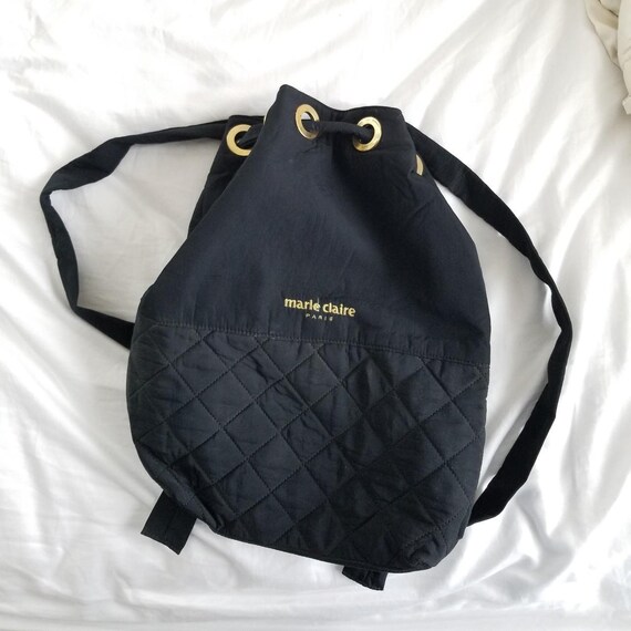 Marie Claire Paris Quilted Backpack - image 3