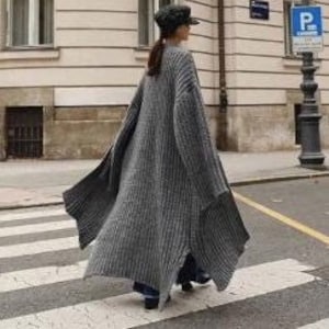 Long Kntitting Coat winter Clothingwarm Dress Cover Up - Etsy