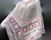 crochet poncho, handmade item, gift ideas, summer clothing,cotton ,wraps,