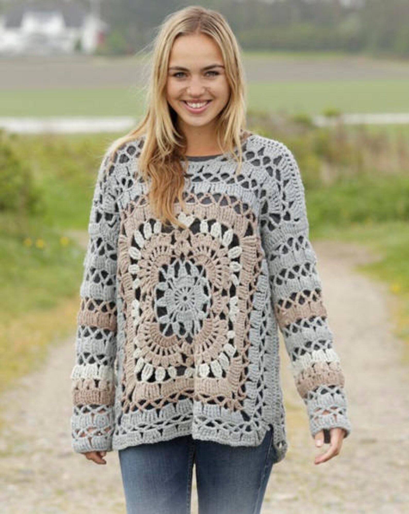 Longsleeve crochet shirt handmade itemgift ideasautumn Etsy