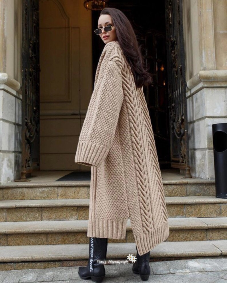 Knitting Cardigan winter Clothingwarm Dress Cover Up Etsy