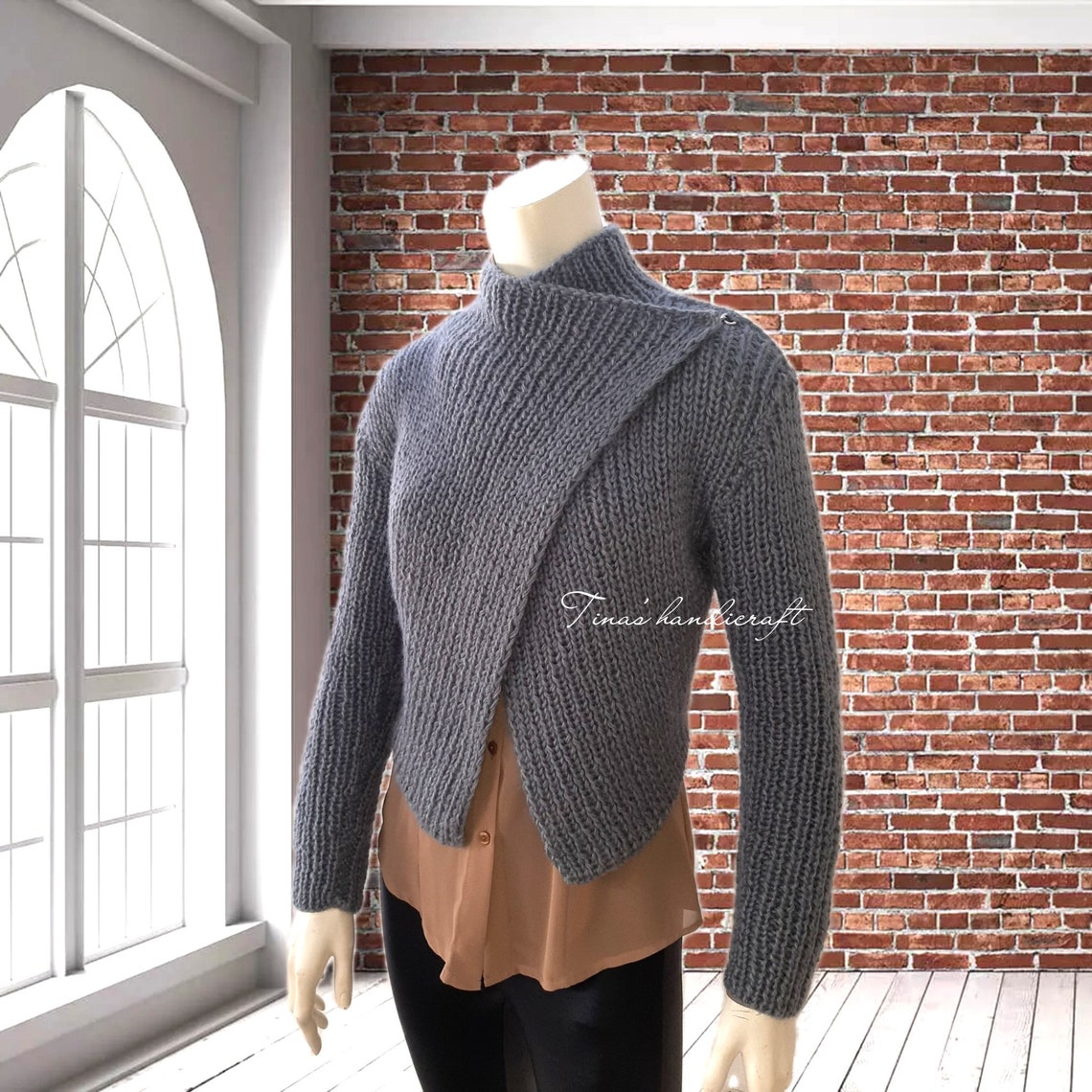 And The Why Fishnet Knitting Bolero Cardigan main image 1