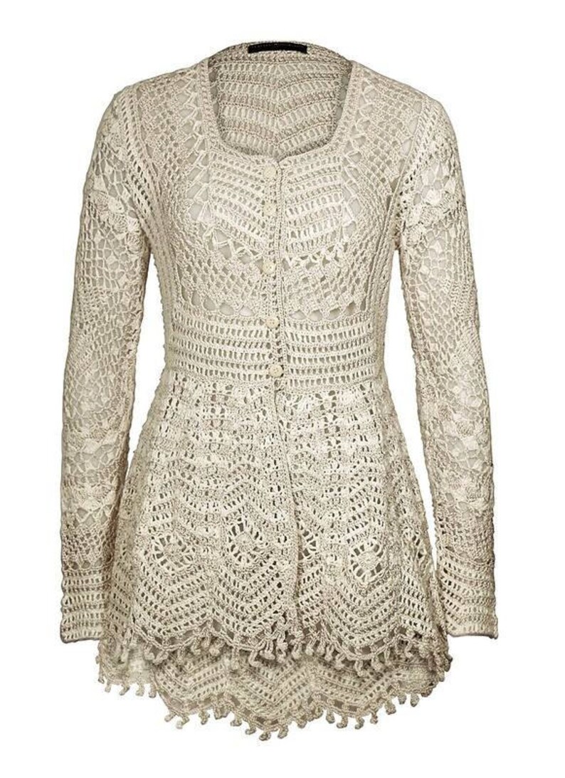 Long Sleeve Crochet Cardigan Gift Ideas Women Clothing Etsy