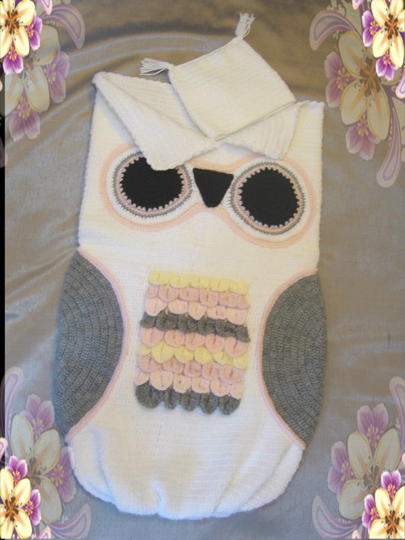 housing bags OWL for newborns & skull cap/owl shape blanket/ Etsy