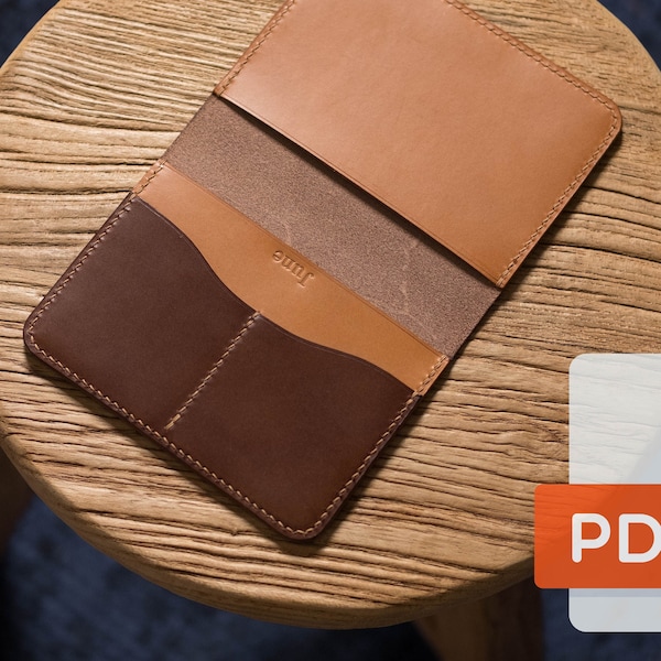 Passport Holder, Passport Wallet PDF Template Set No.19 - Digital Leatherworking Pattern - A4 & Letter Size