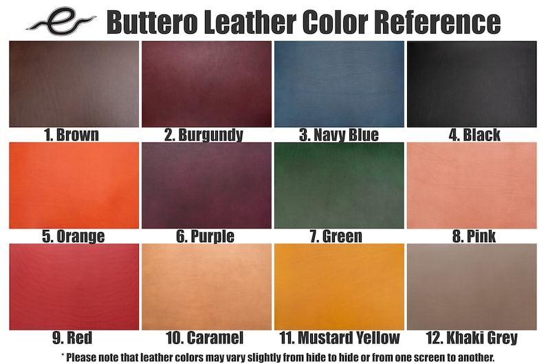 Orange Round Buttero Leather Mouse Pad 12 COLORS