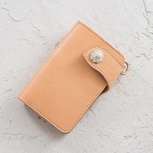 Cartera mediana Sterling Concho de piel natural para hombre