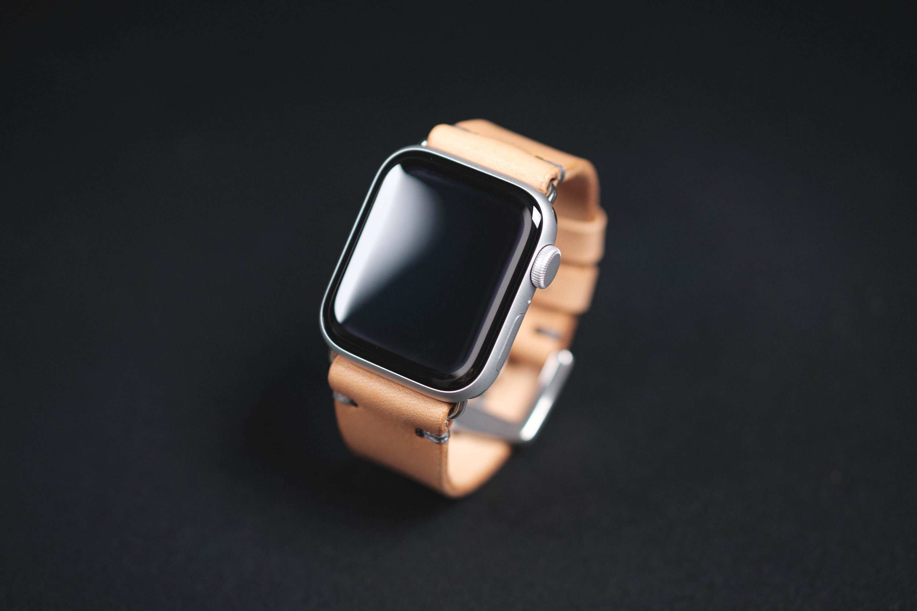 Cinghia da orologio minimalista in pelle naturale per Apple | Etsy Italia