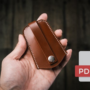Ensemble de modèles PDF pour porte-clés cloche en cuir n°27 - Modèle numérique de travail du cuir - Formats A4 et Lettre