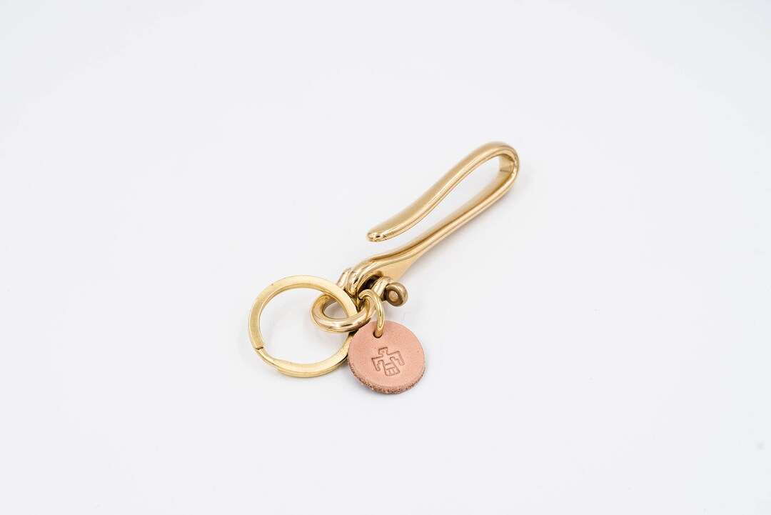 Solid Brass Fish Hook Key Holder Etsy