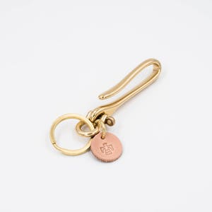 Solid Brass Fish Hook Key Holder