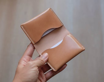 7 COLORS - Shell Cordovan Leather Folded Cardholder