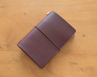 All Sizes - Burgundy Buttero Traveler's Notebook Cover (No inserts included)