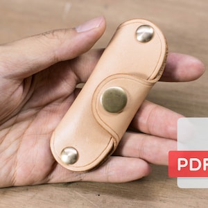 Leather Swivel Key Holder PDF Template Set No.32 - Digital Leatherworking Pattern - A4 & Letter Size