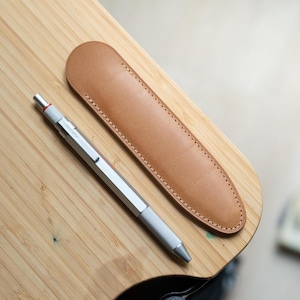 Slim Buttero Leather Single Pen Sleeve | 13 Colors
