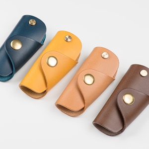 13 COLORS - Buttero Leather Key Case
