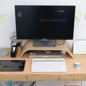 Natural Leather Desk / Keyboard & Mouse Pad