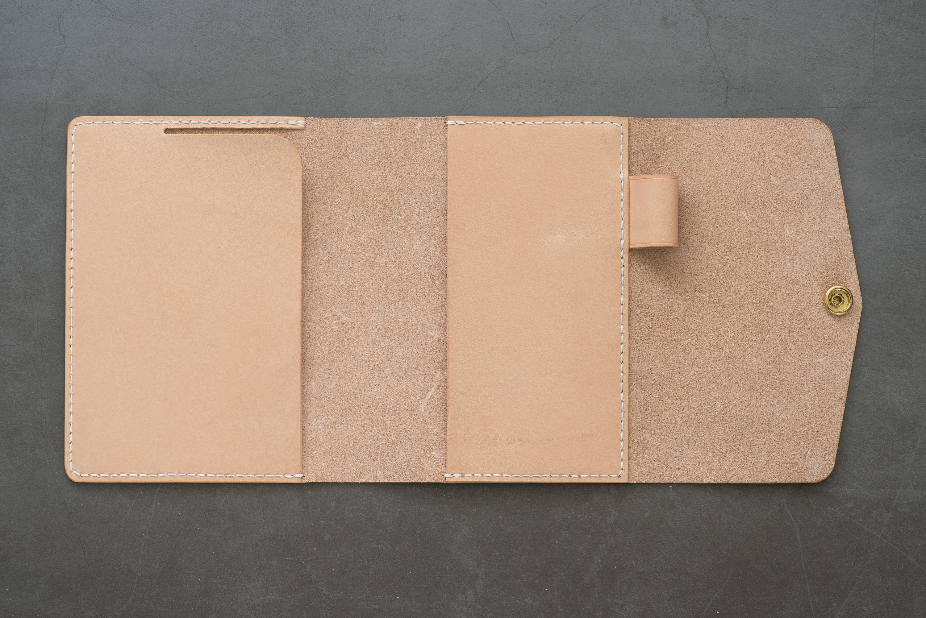 A6/Hobonichi/Midori MD Natural Trifold Leather Notebook Cover | Etsy