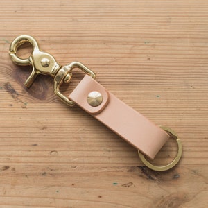 Natural Leather Key holder with Trigger Snap
