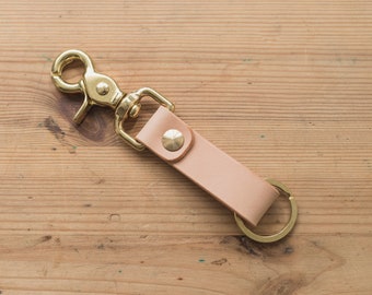 Natural Leather Key holder with Trigger Snap