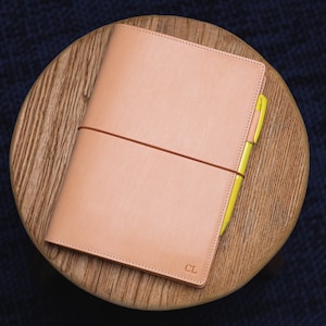 13 COLORS - A5/Hobonichi Cousin/Seven Seas Elastic Closure Buttero Leather Notebook Cover