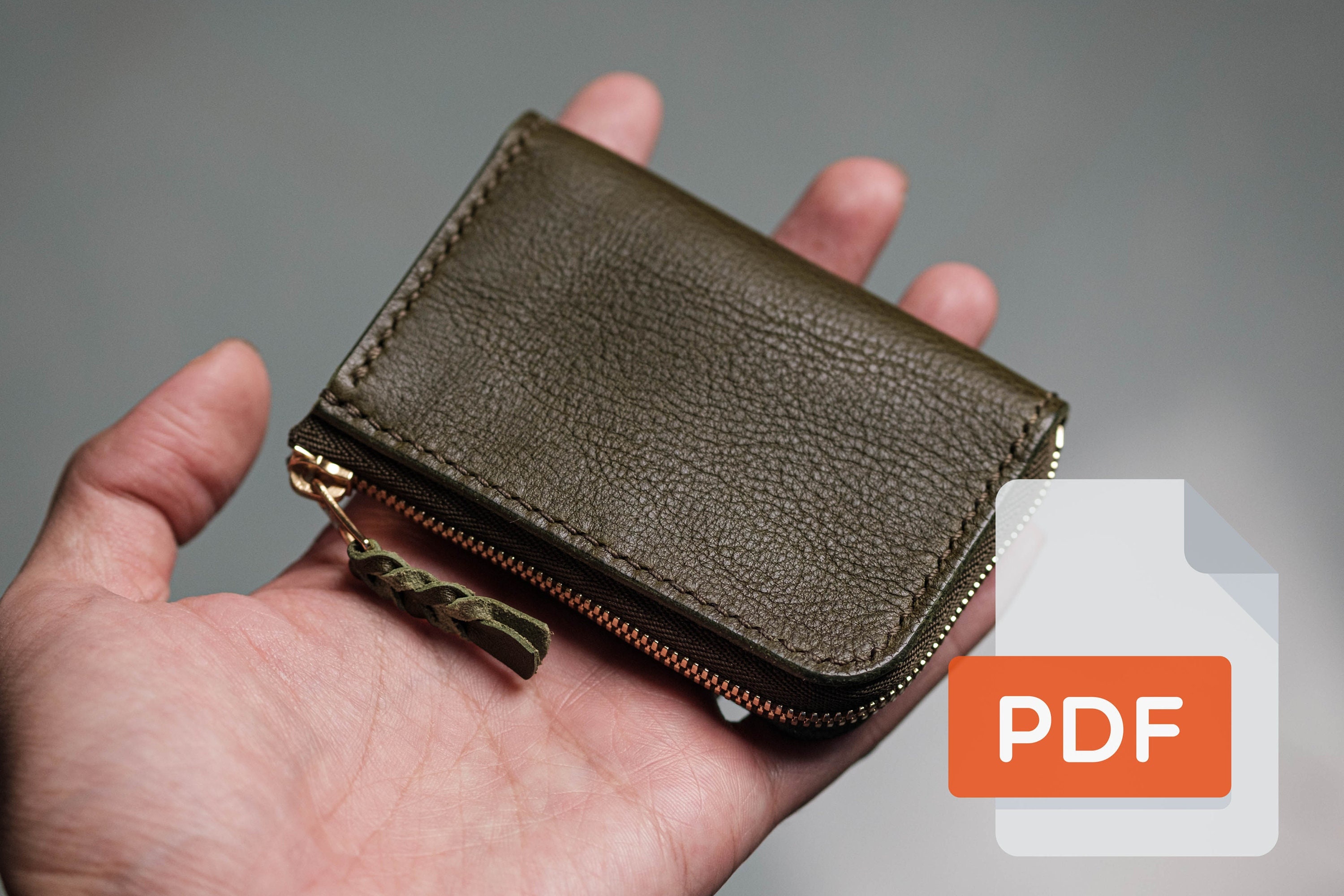 L Shaped Zip Wallet - Etsy