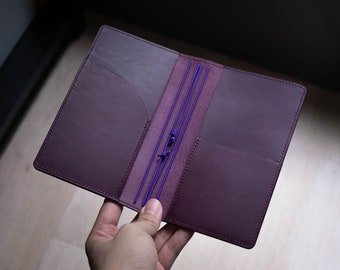 ALL SIZES - Purple Buttero Leather Stitched Traveler's Notebook (No inserts included)