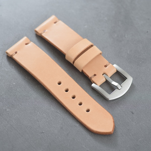 13色 - ブッテーロレザーミニマリストウォッチストラップ（18、20、22、24mm）