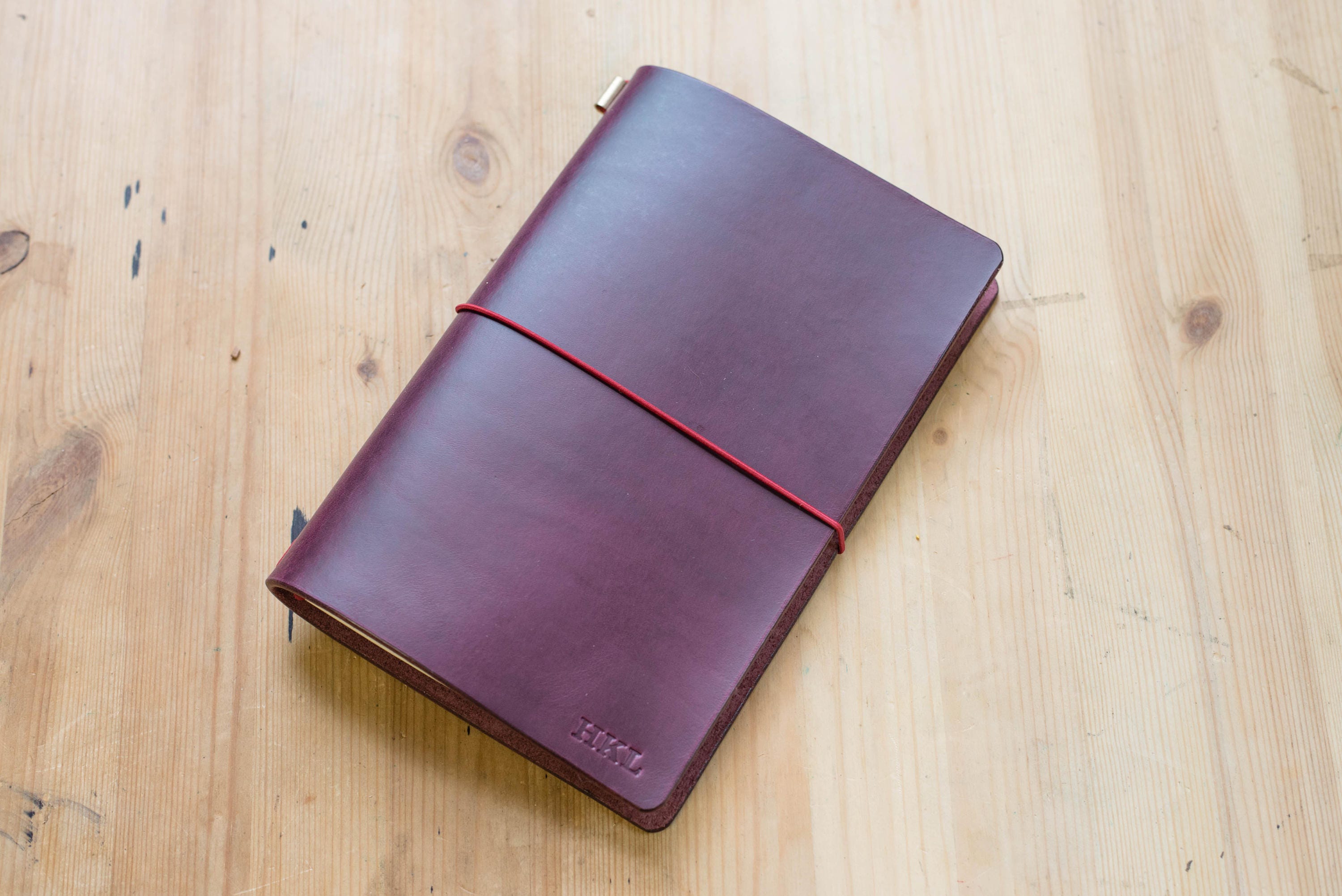 All Sizes - Purple Buttero Leather Traveler's Notebook Cover  (No inserts included)
