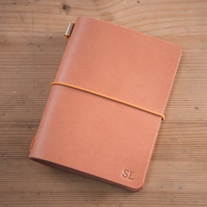 Todos los tamaños: cubierta para cuaderno de viaje de cuero Buttero rosa (no incluye insertos)