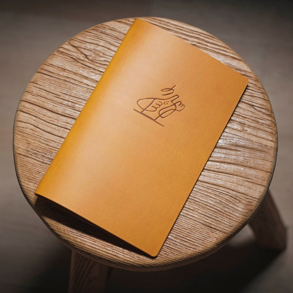 12 Colors - Menu Covers, Buttero Italian Vegetable Tanned Leather