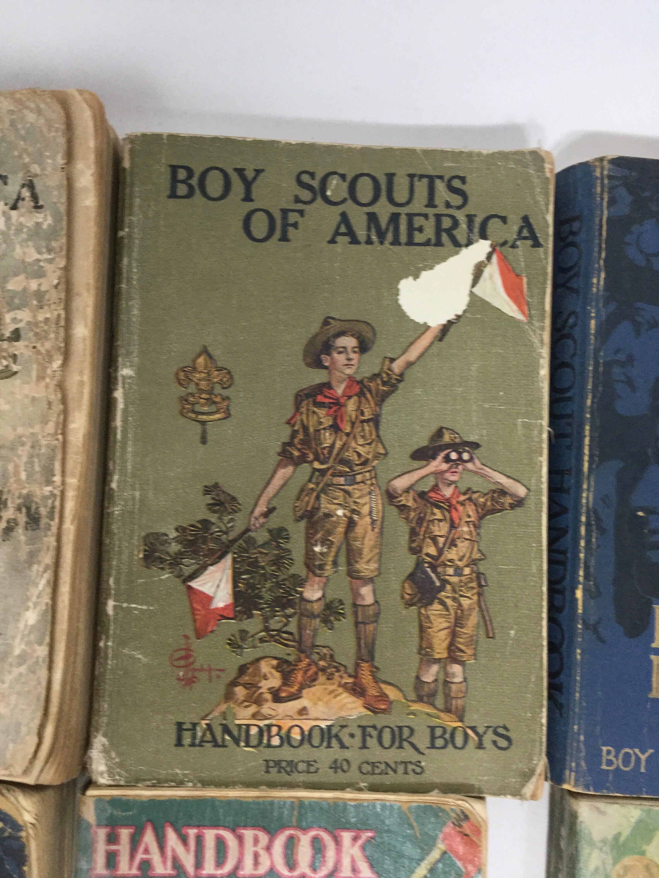 Set of 9 Antique/ Vintage Boy Scout Handbooks