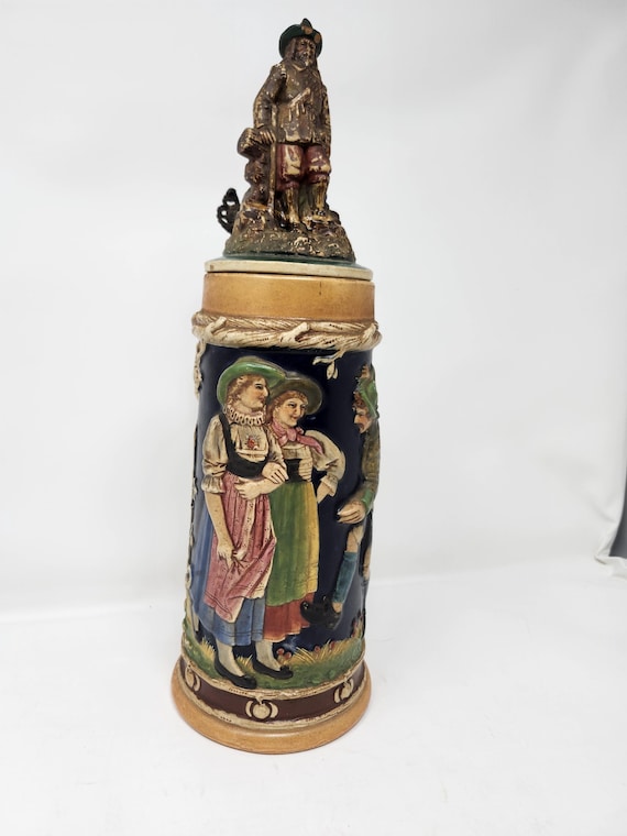 1 Liter German Beer Stein Tanzen und Singen Das ist meine Freud Germany