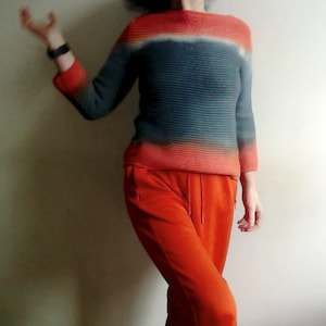 Hand-Dyed Organic Cotton Knit Sweater - Vegan Slow Fashion