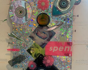 SPENTミクストメディアコラージュ
