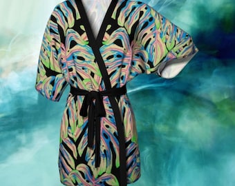 Where am I? Kimono Style Robe