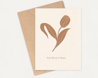 Feliz Dia De La Madre - Dia de las Madres, Mother's Day Card, Cute Mother's Day Card, Calligraphy Mothers Day Card, Tarjeta Para Abuela