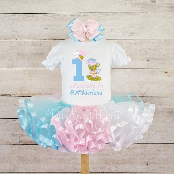 Alice In Wonderland Birthday Outfit Alice In Wonderland Dress Alice Costume Onderland Outfit Mad Hatter Outfit Girl Tea Party Birthday Shirt