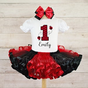 Ladybug Birthday Outfit Girls 1st Birthday Lady Bug Outfit Ladybug Birthday Shirt Lady Bug Tutu Ladybug Birthday 1st ladybug shirt