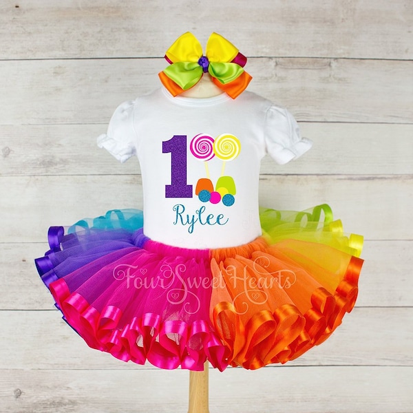 Candy 1st Birthday Outfit Candyland Outfit Girls Candy Land Dress Lollipop Birthday Outfit Candy Tutu Outfit First Birthday Tutu Candy