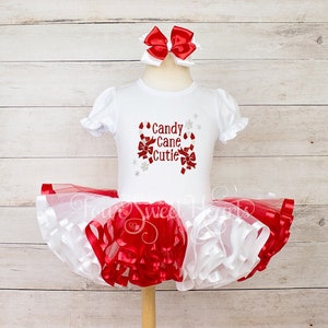 Girls Christmas Dress, Candy Cane Outfit, Girl Christmas Outfit, Candy Cane Cute Dress, Christmas Tutu, Girl Christmas Shirt,Candy Cane Tutu
