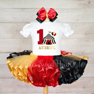 Girls Circus Costume Carnival Outfit Girl First Birthday Outfit Circus Dress Girls Ringmaster Costume Circus Birthday Shirt Carnival Tent