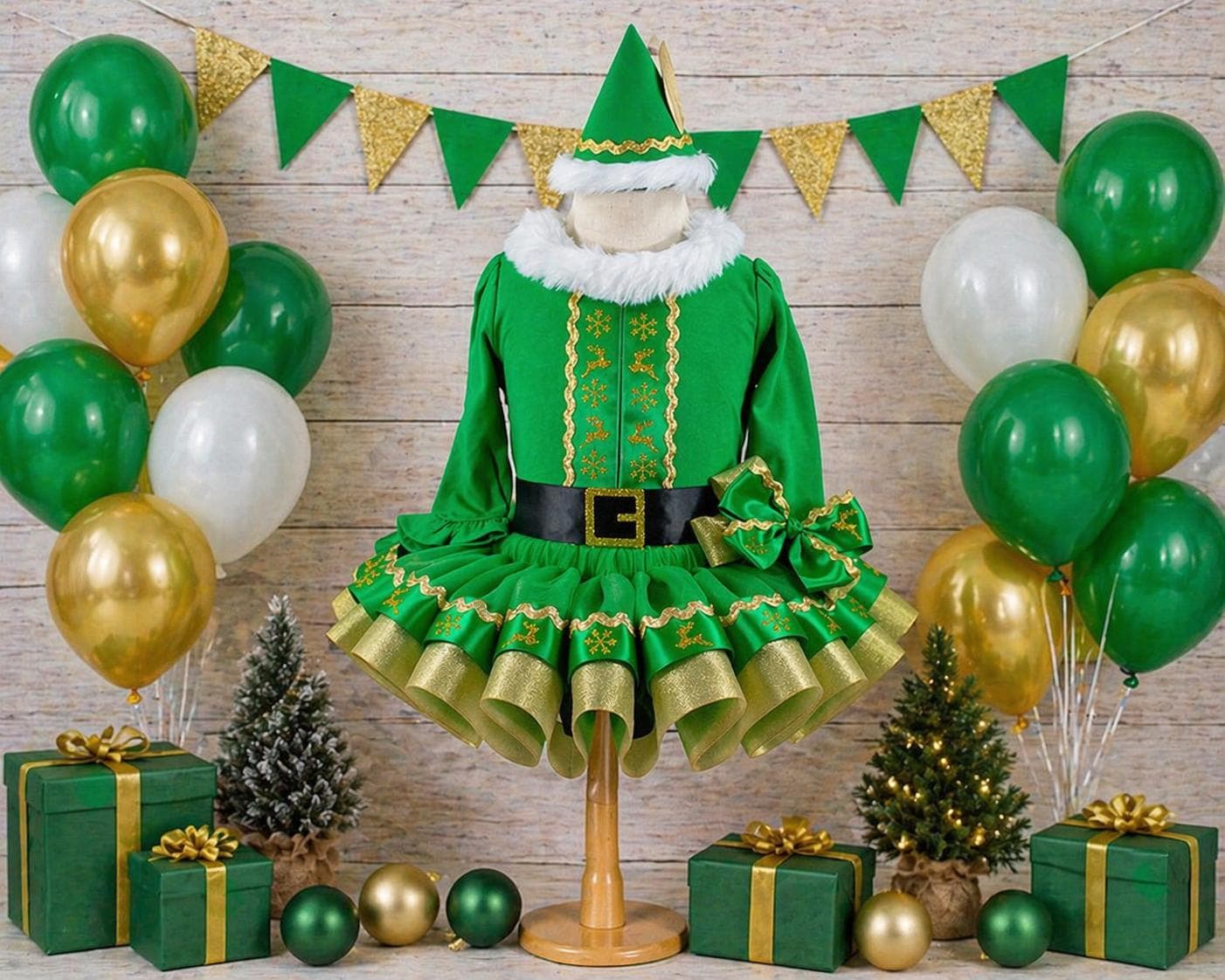 Elf Tutu Dress Girl Elf Costume Girls Holiday Dress Christmas Pageant Dress  Christmas Dress Elf Dress Christmas Tutu Girl Elf Outfit - Etsy